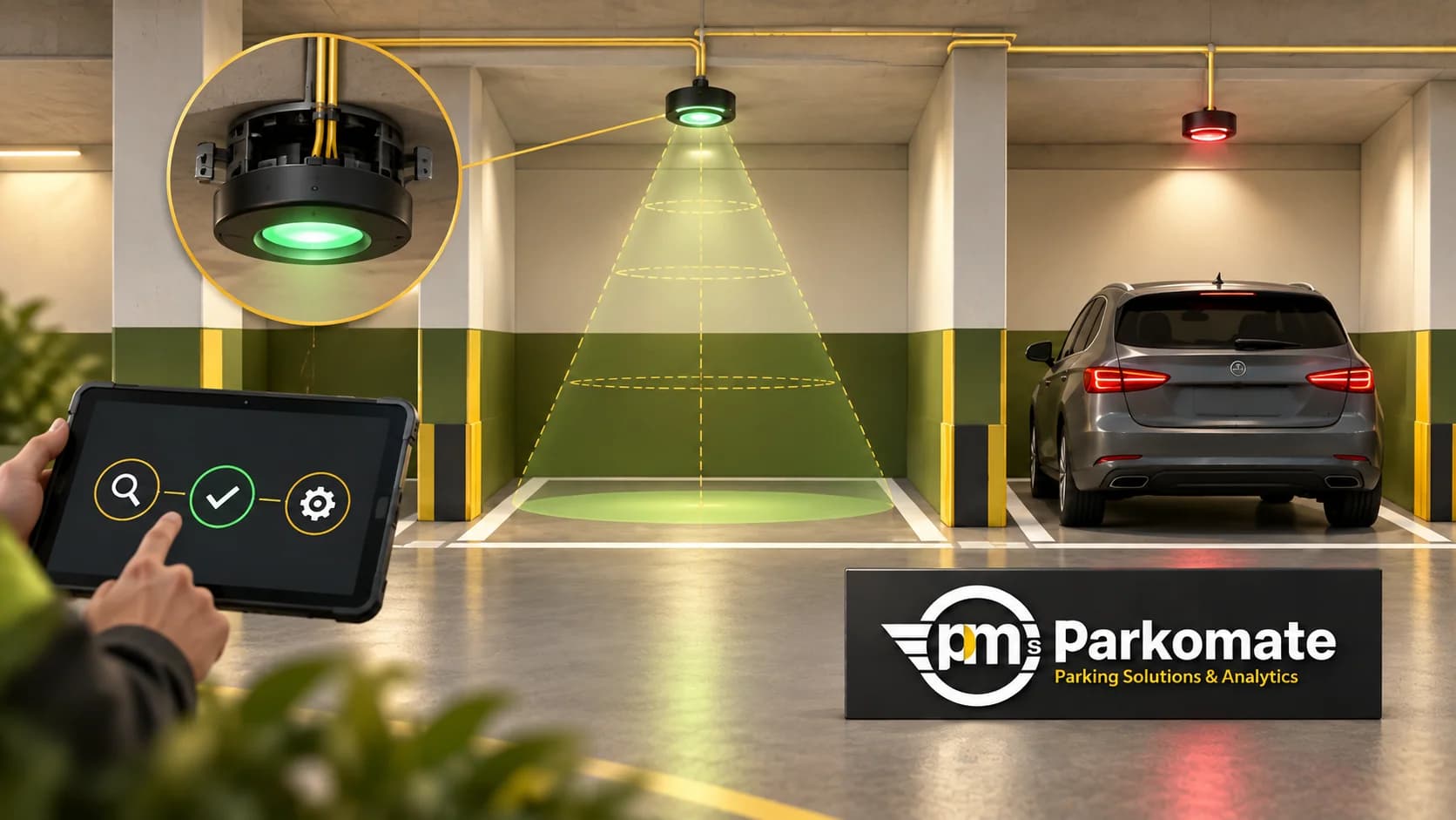 Conceptual illustration for Parking Sensor Shows a Free Bay That Is Occupied: What to Check